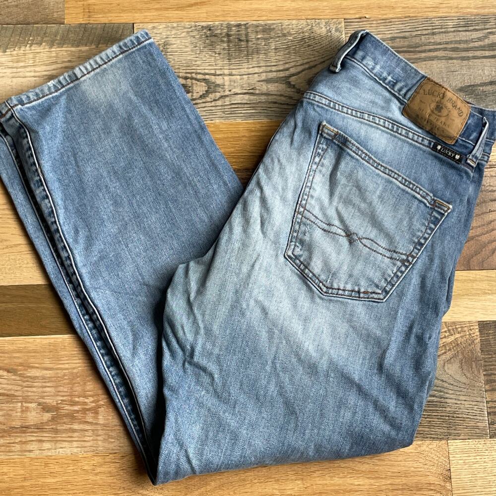 Lucky Brand 221 Original Straight Men's Jeans 36x30 Light Wash Denim